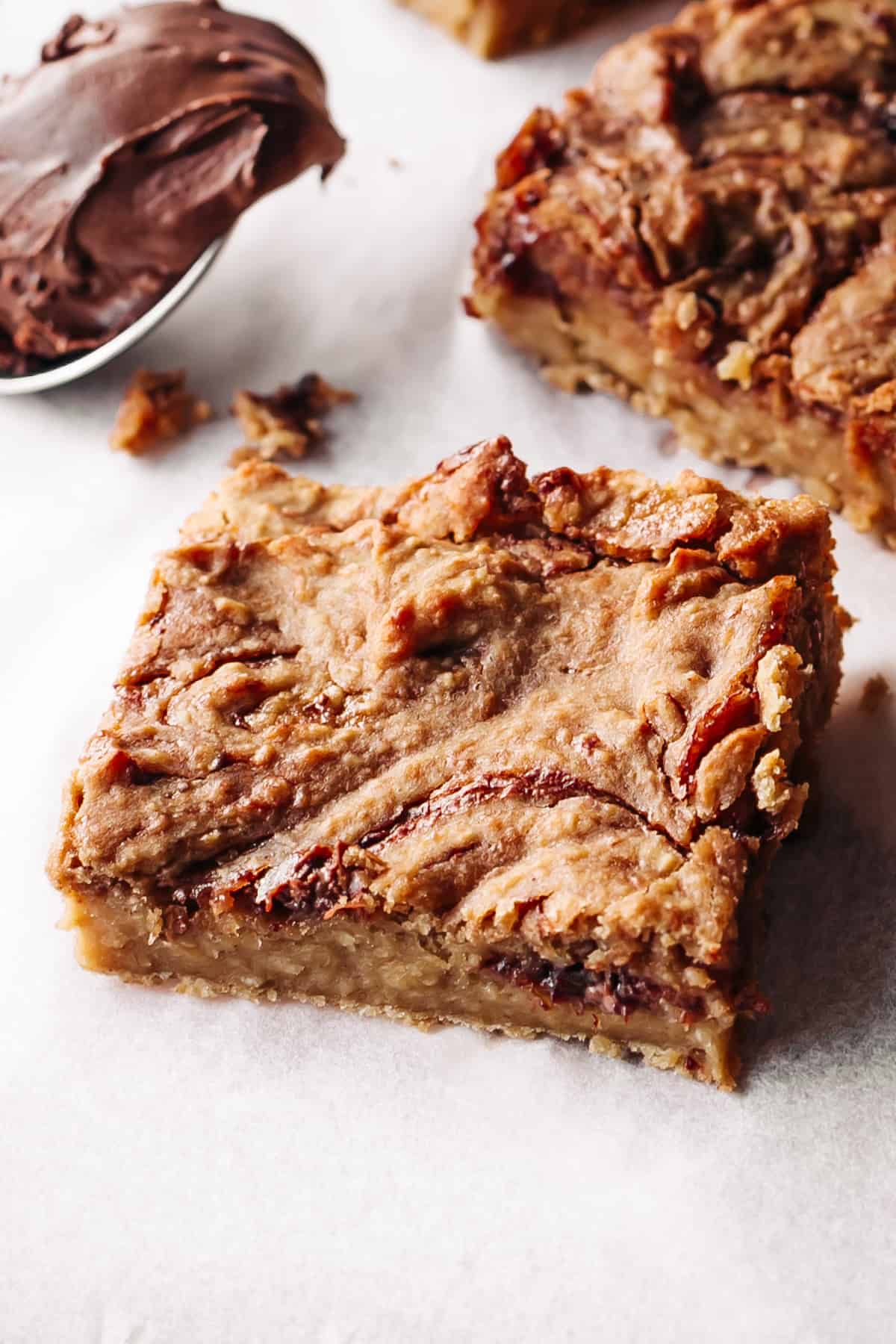 Beyond Brownies: The Magic of PB&J Nutella Banana Blondies