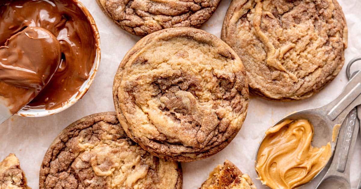 Naturally Sweet PB&J Nutella Banana Blondies: Flourless & Fudgy